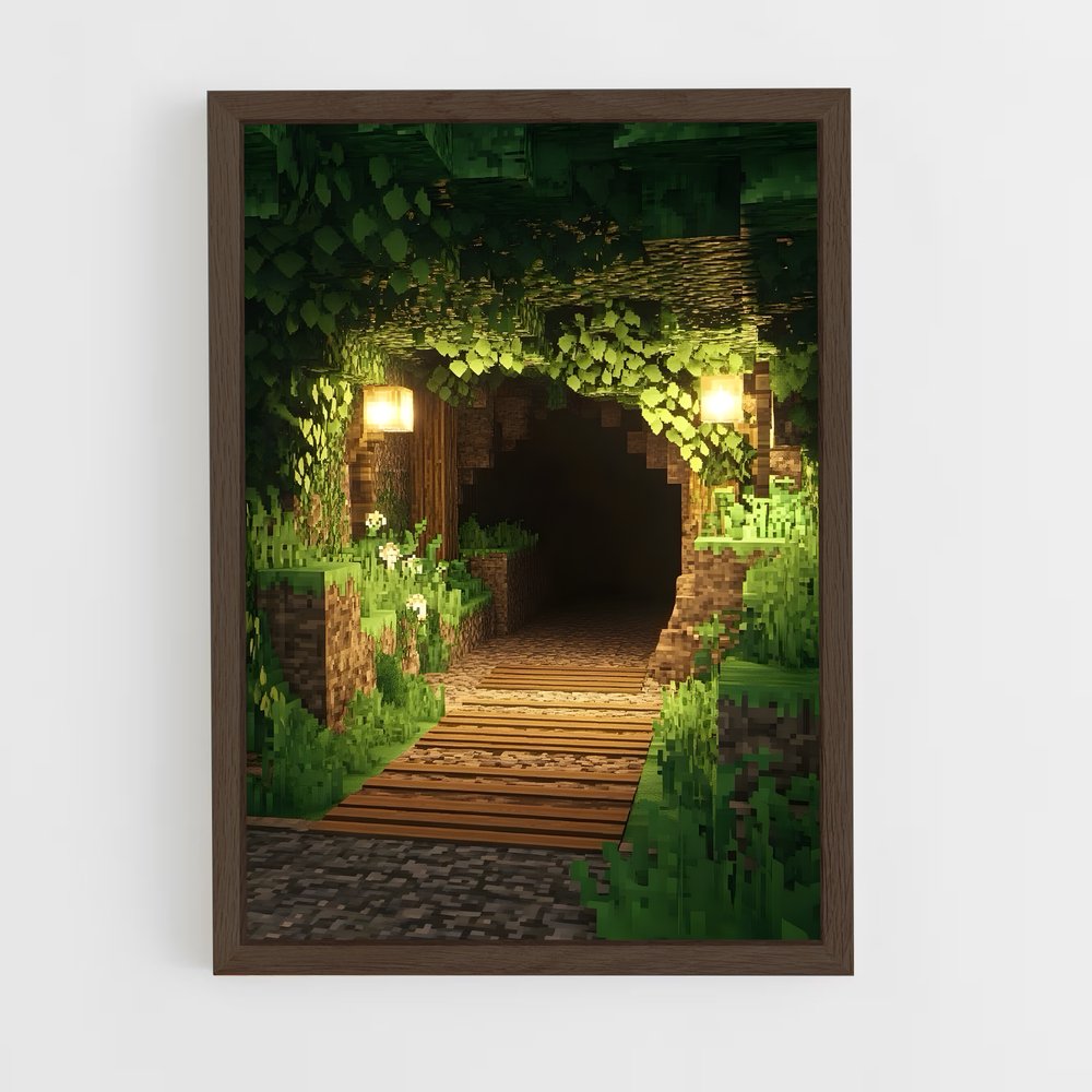 Poster Aventure Pixelisée – affiche Minecraft (vue 5)