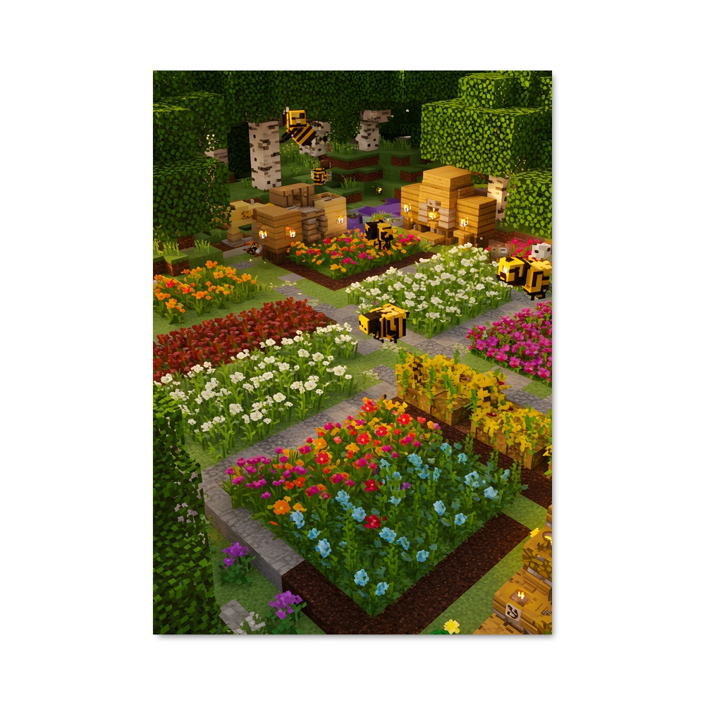 Poster Minecraft Jardins