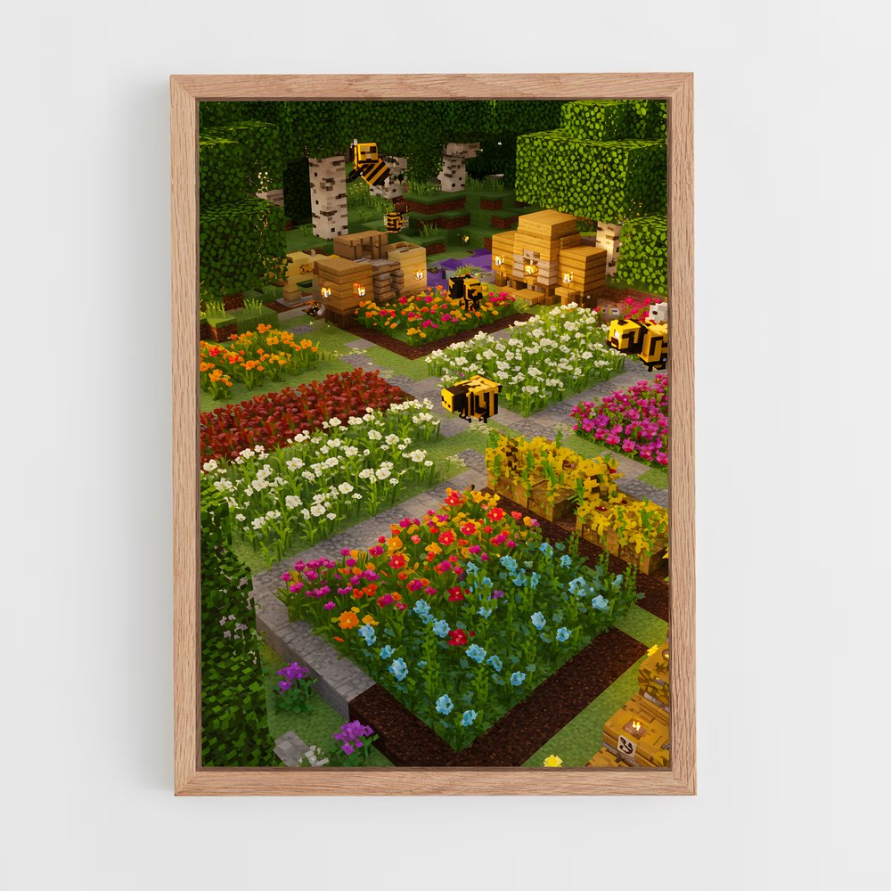 Poster Minecraft Jardins (vue 4)