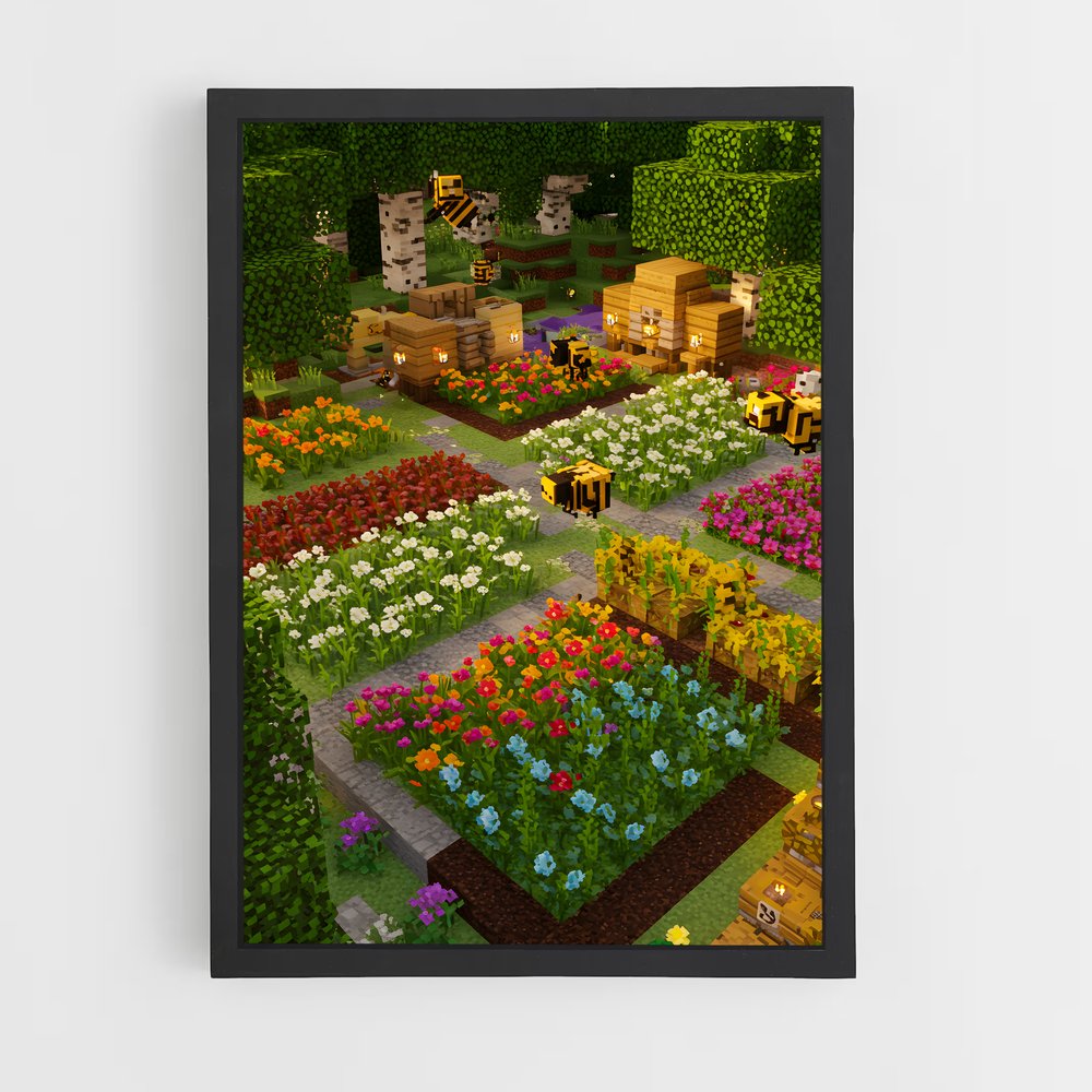 Poster Minecraft Jardins (vue 2)