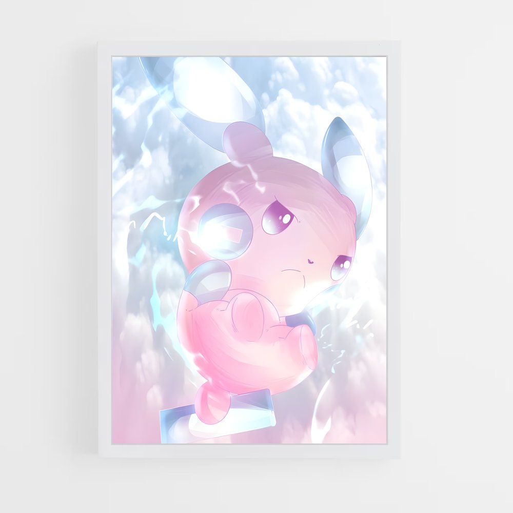 Poster Minun Mignon – affiche Pokemon (vue 3)