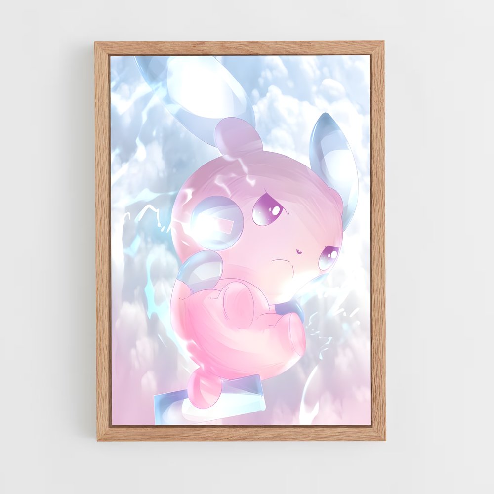 Poster Minun Mignon – affiche Pokemon (vue 4)