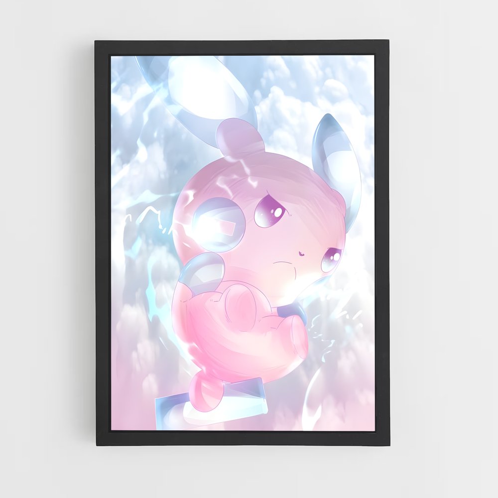Poster Minun Mignon – affiche Pokemon (vue 2)