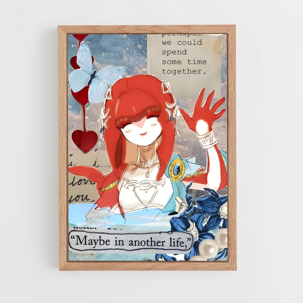 Poster Mipha dessin – affiche Zelda (vue 4)