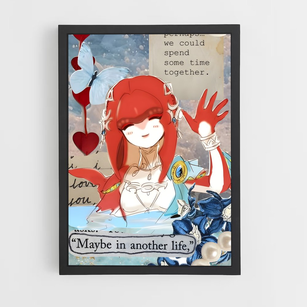 Poster Mipha dessin – affiche Zelda (vue 2)