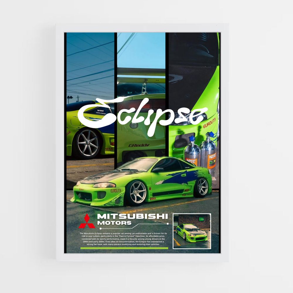 Poster Mitsubishi Vert Énergie (vue 3)