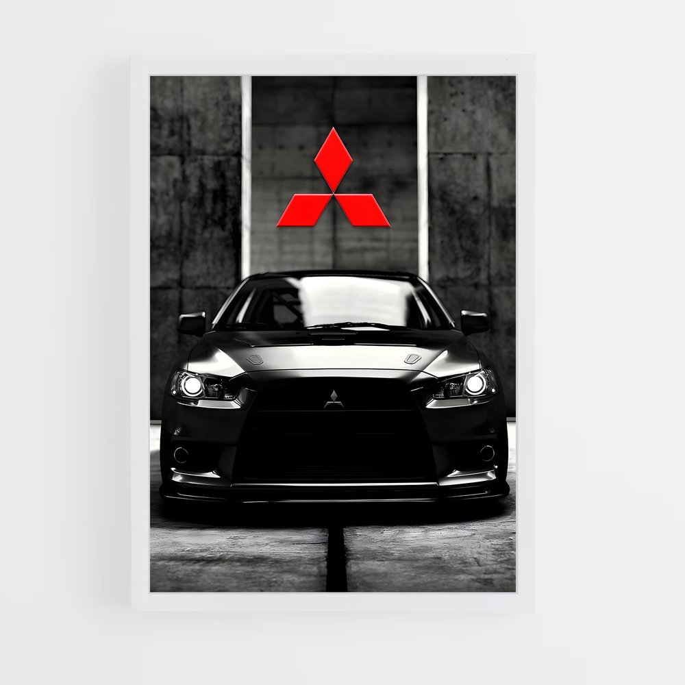 Poster Flèche Noire – affiche Mitsubishi (vue 3)