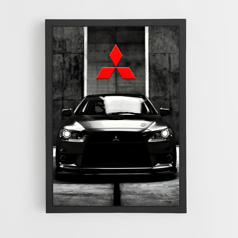 Poster Flèche Noire – affiche Mitsubishi (vue 2)