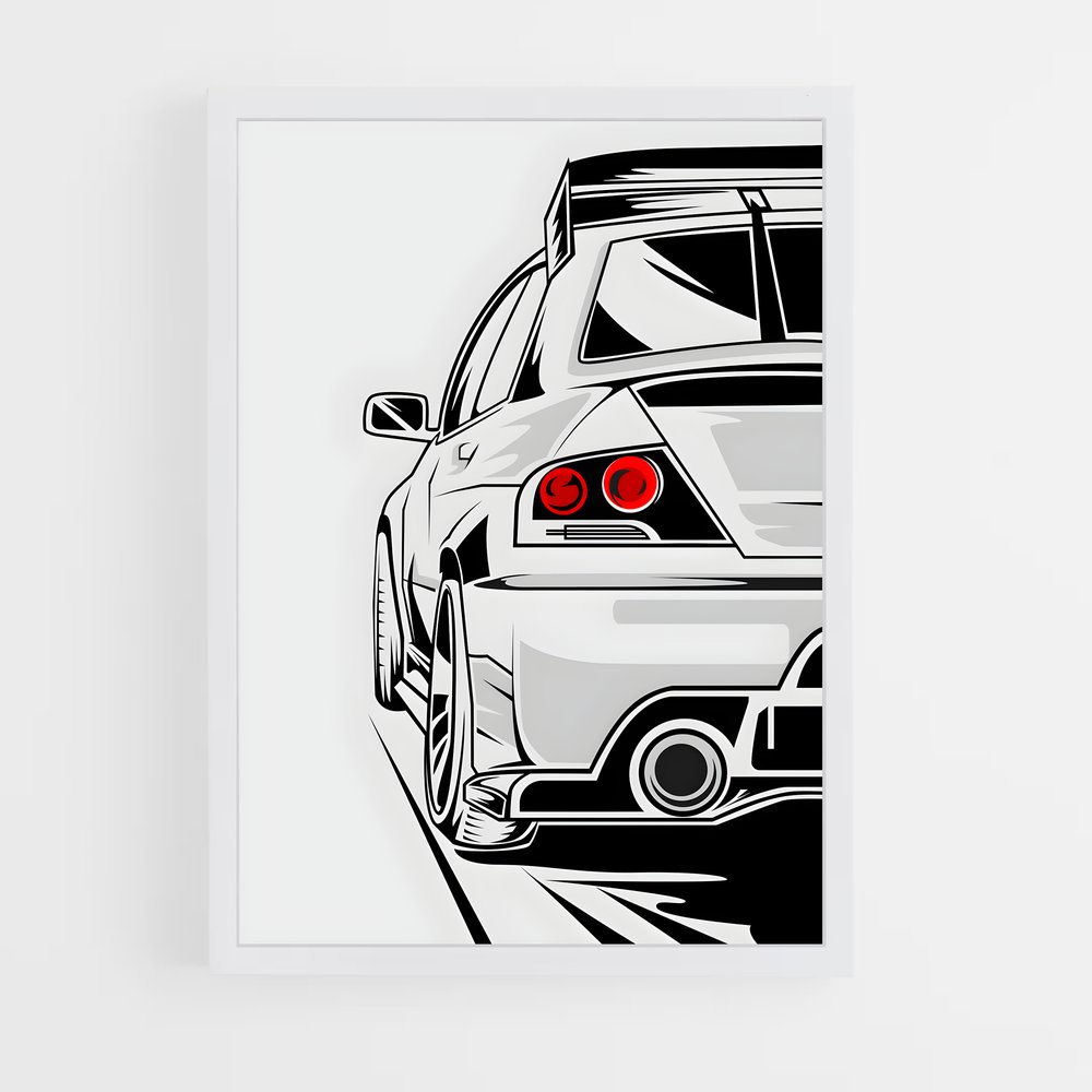 Poster Mitsubishi Rouge Éclat (vue 3)