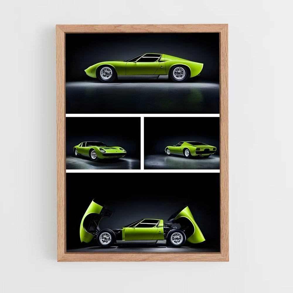 Poster Miura en Vitesse – affiche Lamborghini (vue 4)