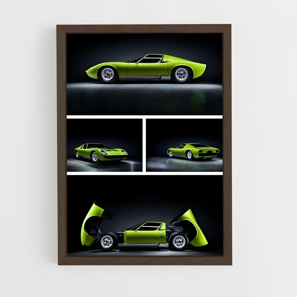 Poster Miura en Vitesse – affiche Lamborghini (vue 5)