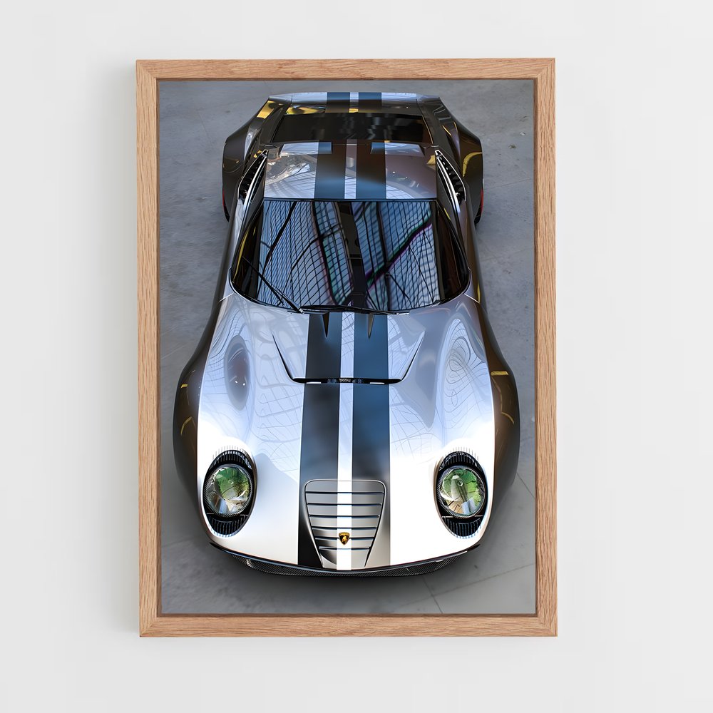 Poster Miura Stripes – affiche Lamborghini (vue 4)