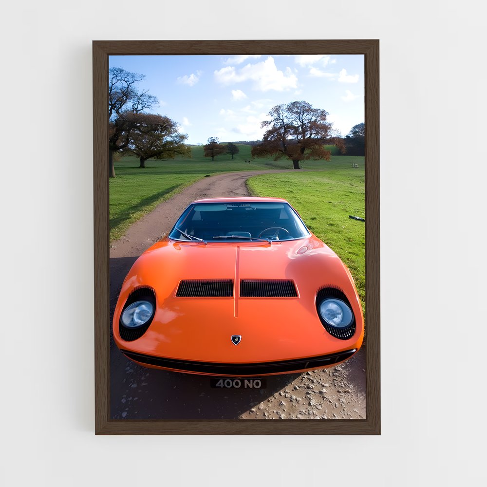 Poster Orange Inferno – affiche Lamborghini (vue 5)