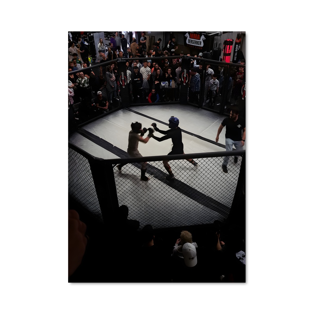 Poster Combat en Direct – affiche MMA
