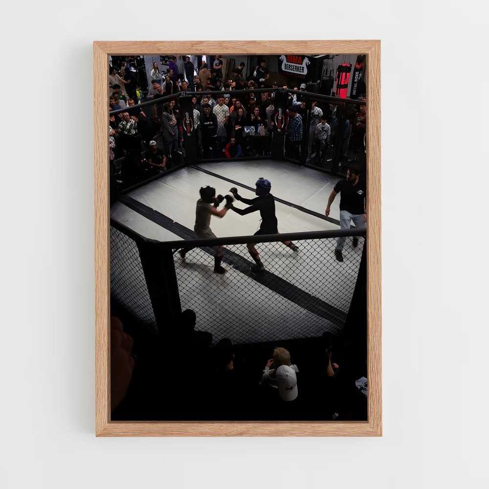 Poster Combat en Direct – affiche MMA (vue 4)