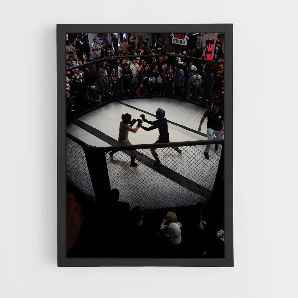 Poster Combat en Direct – affiche MMA (vue 2)