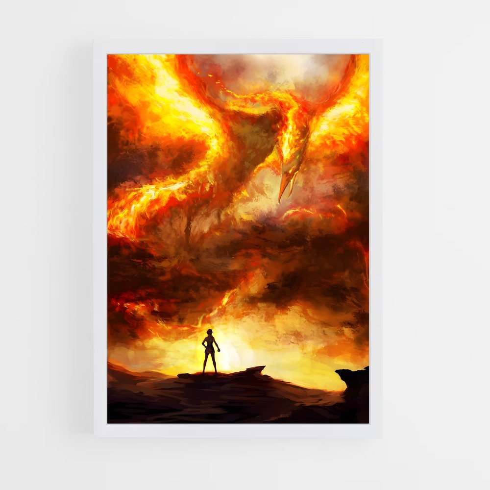 Poster L'Envol de Moltres – affiche Pokemon (vue 3)