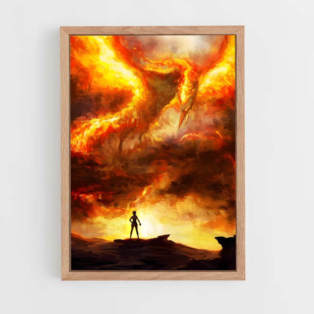 Poster L'Envol de Moltres – affiche Pokemon (vue 4)