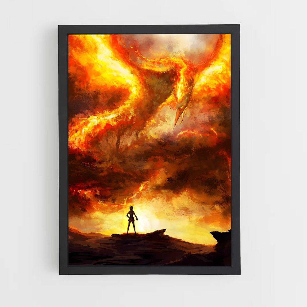 Poster L'Envol de Moltres – affiche Pokemon (vue 2)
