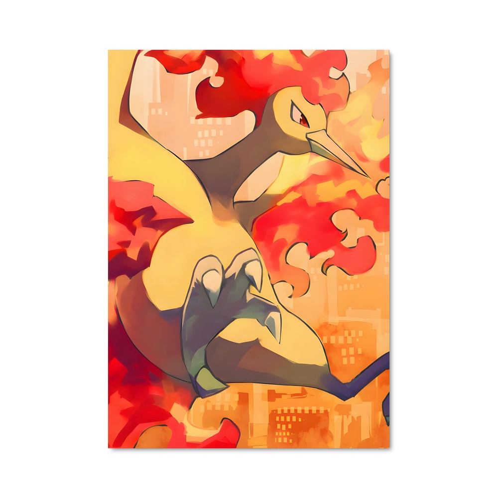 Poster L'Esprit de Moltres – affiche Pokemon