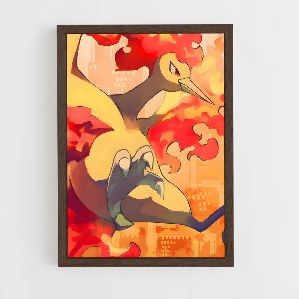 Poster L'Esprit de Moltres – affiche Pokemon (vue 5)