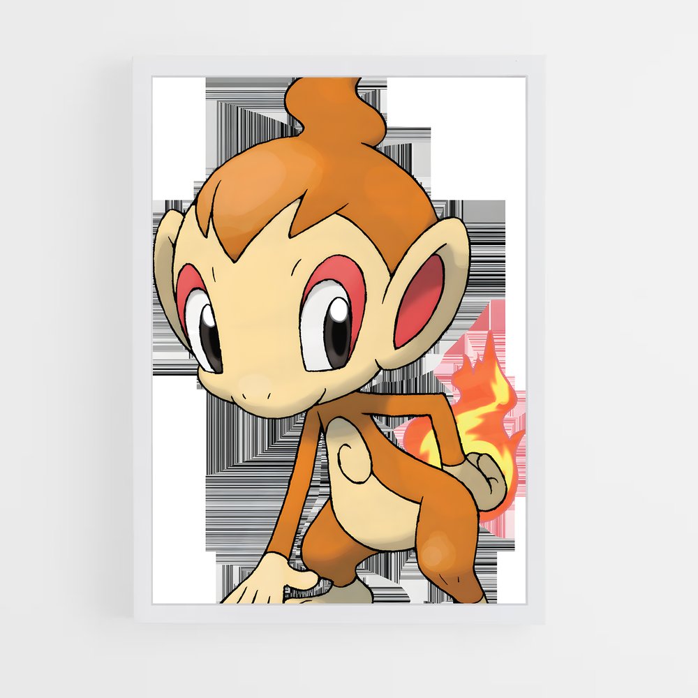 Poster Monferno le Malicieux – affiche Pokemon (vue 3)