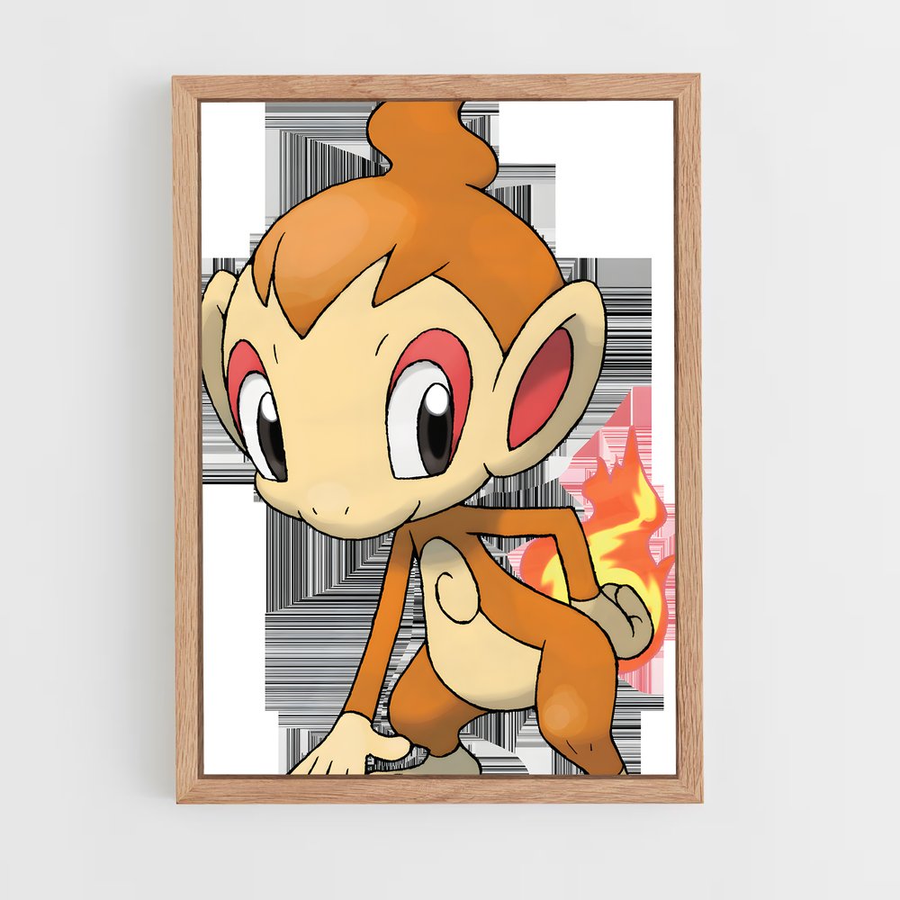 Poster Monferno le Malicieux – affiche Pokemon (vue 4)