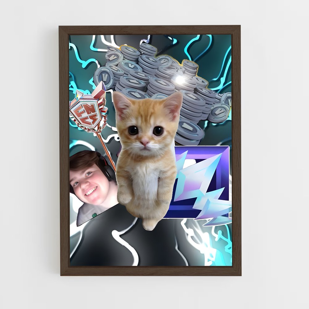 Poster Chat Mystère – affiche Esports (vue 5)