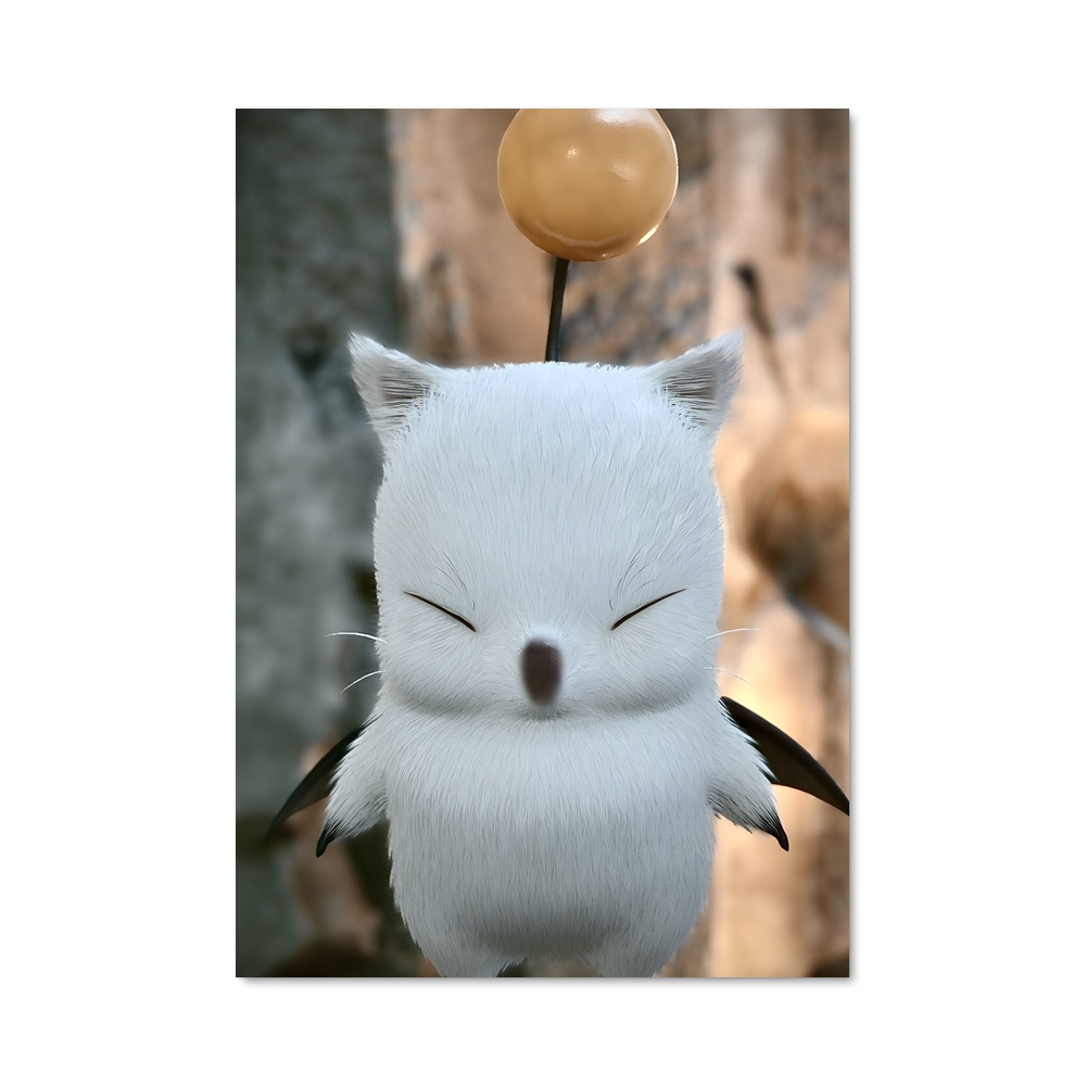 Poster Chaton Éclairé – affiche Final Fantasy