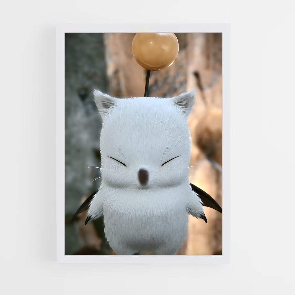 Poster Chaton Éclairé – affiche Final Fantasy (vue 3)