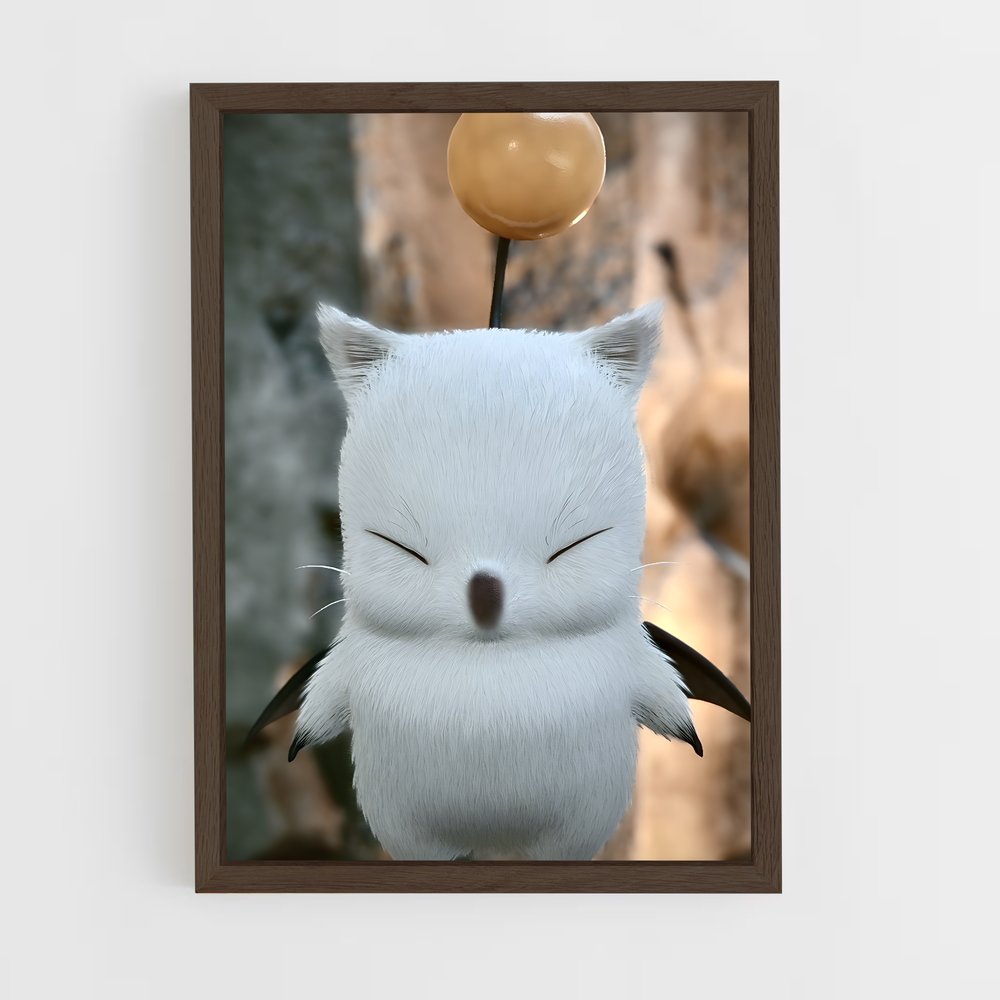 Poster Chaton Éclairé – affiche Final Fantasy (vue 5)