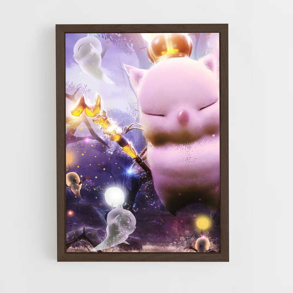 Poster Moogle en Folie – affiche Final Fantasy (vue 5)