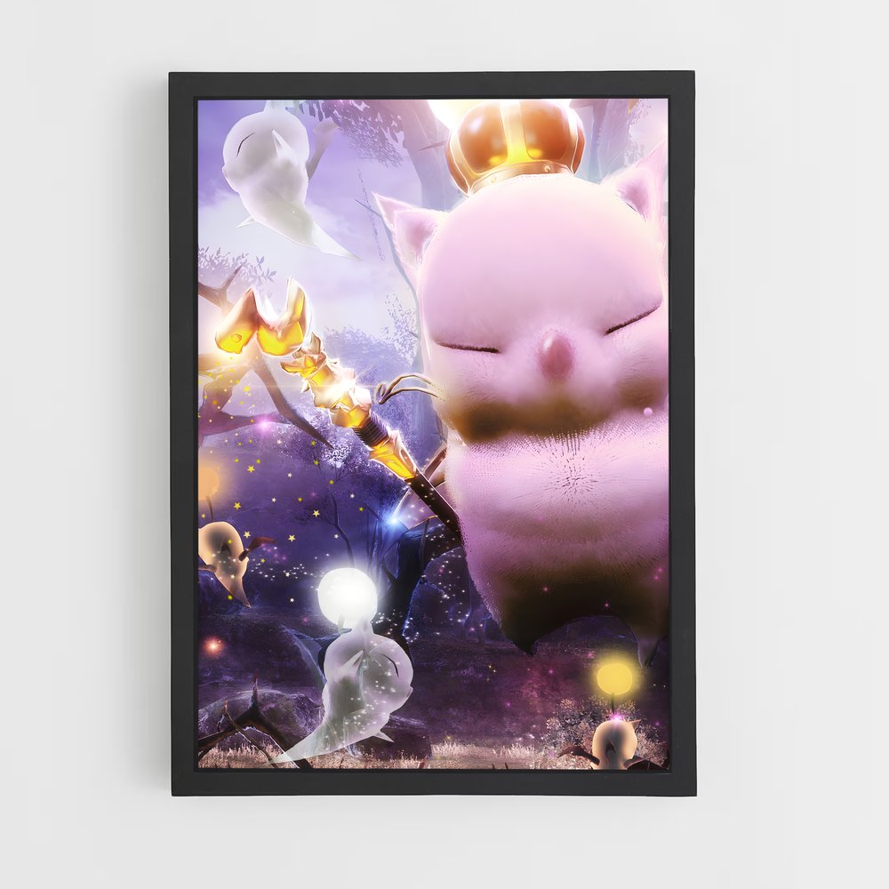 Poster Moogle en Folie – affiche Final Fantasy (vue 2)