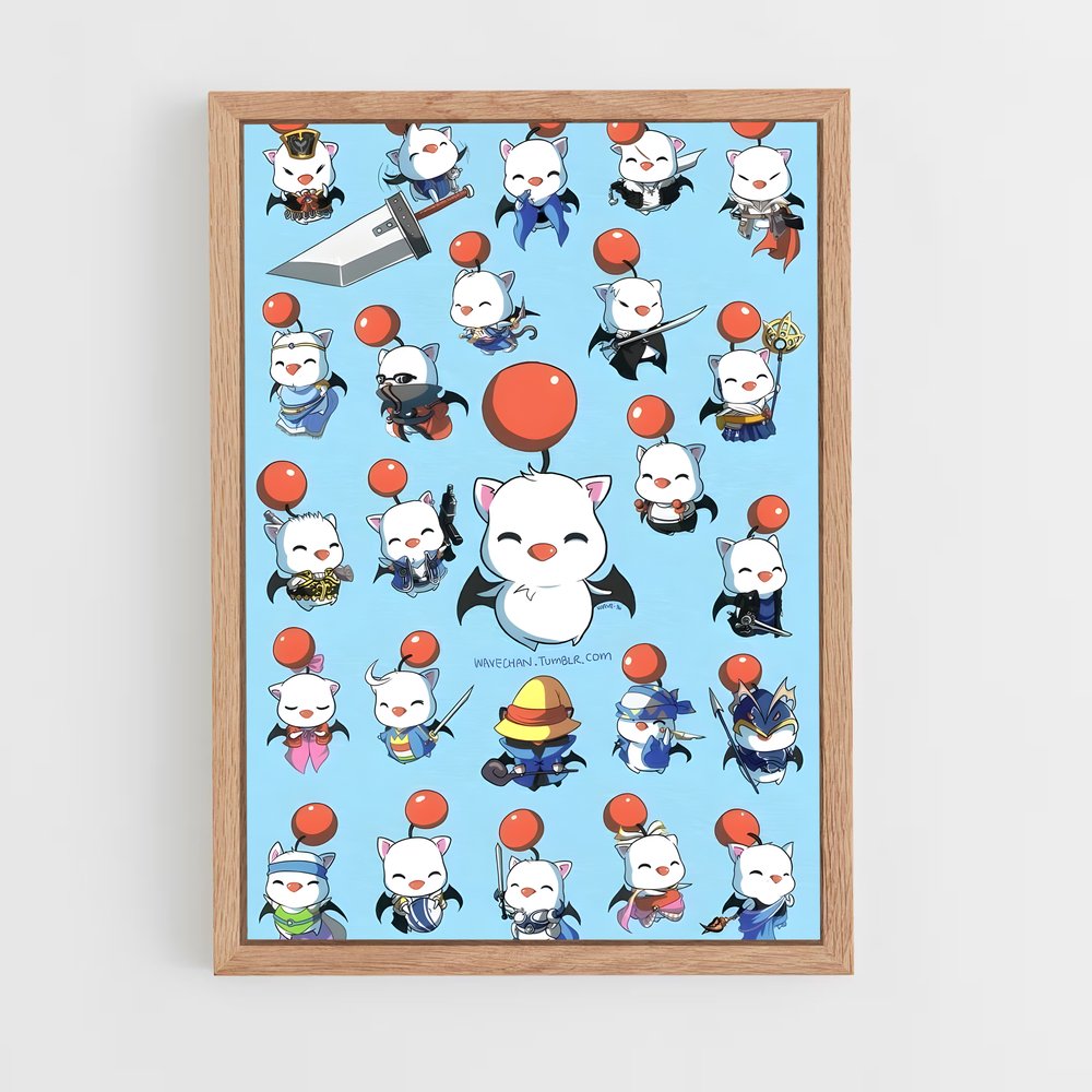 Poster Pokémon Parade – affiche Final Fantasy (vue 4)