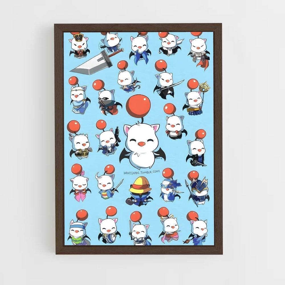 Poster Pokémon Parade – affiche Final Fantasy (vue 5)
