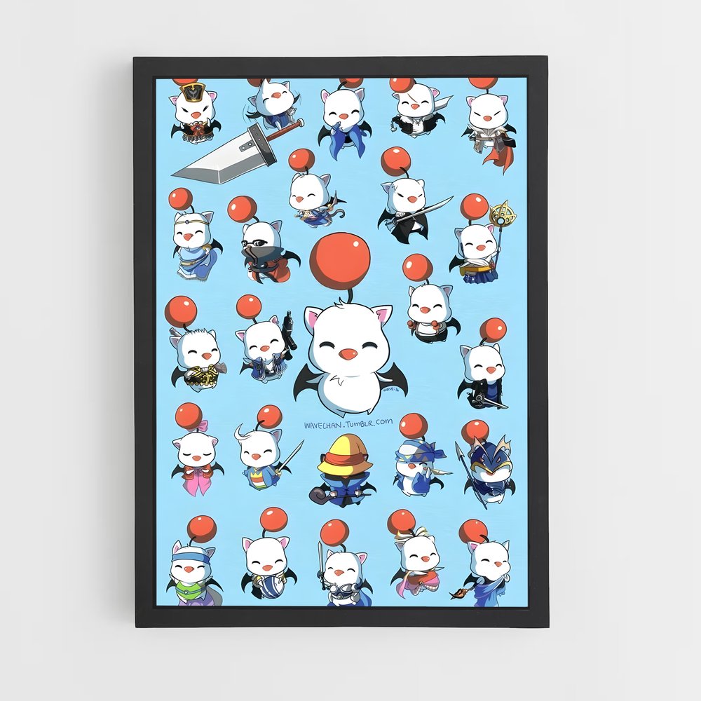 Poster Pokémon Parade – affiche Final Fantasy (vue 2)