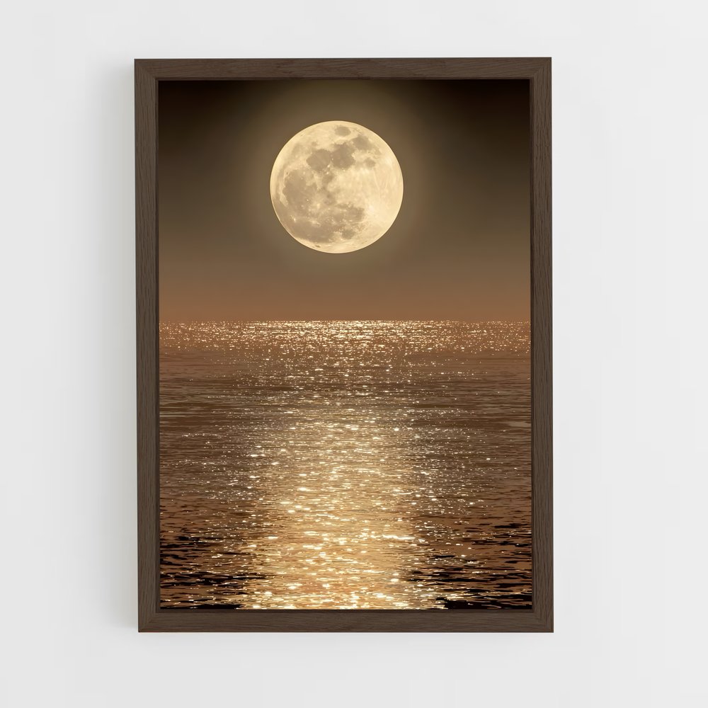 Poster Lune Miroitante – affiche Système solaire (vue 5)