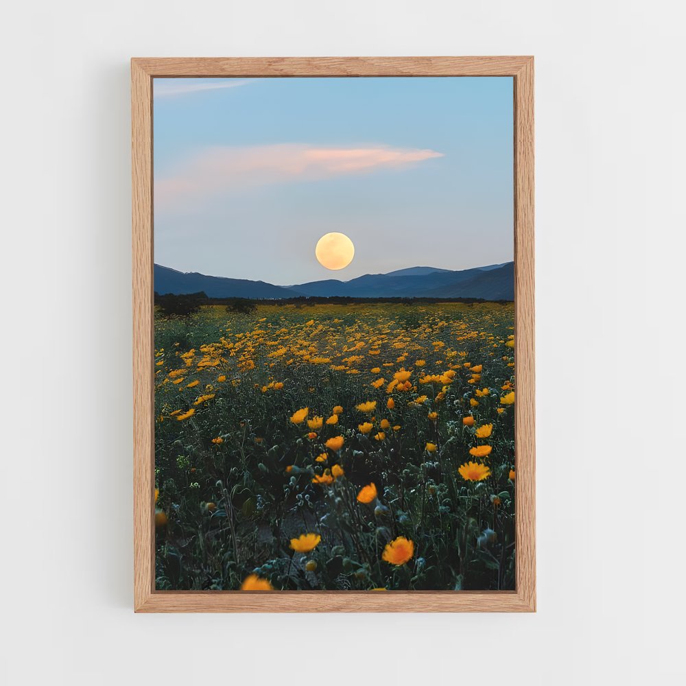 Poster Nuit Florale – affiche Système solaire (vue 4)