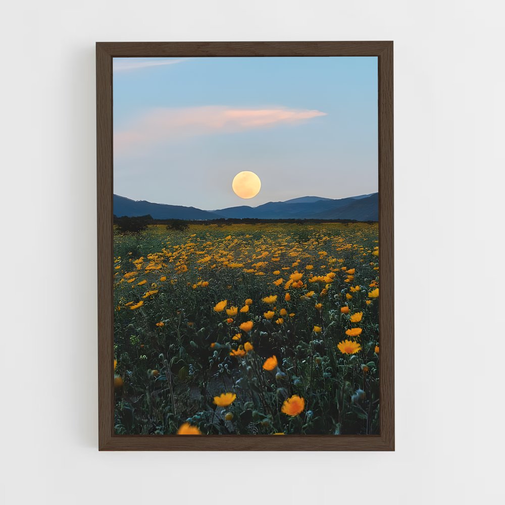 Poster Nuit Florale – affiche Système solaire (vue 5)