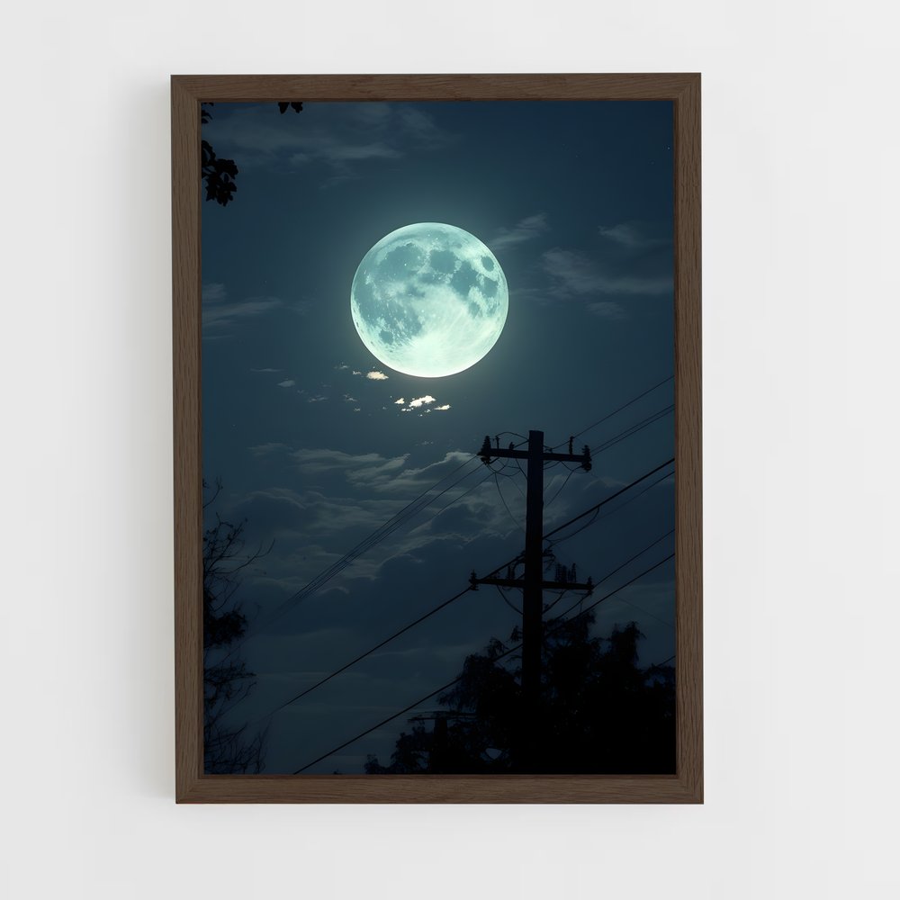 Poster Lune Électrique – affiche Système solaire (vue 5)