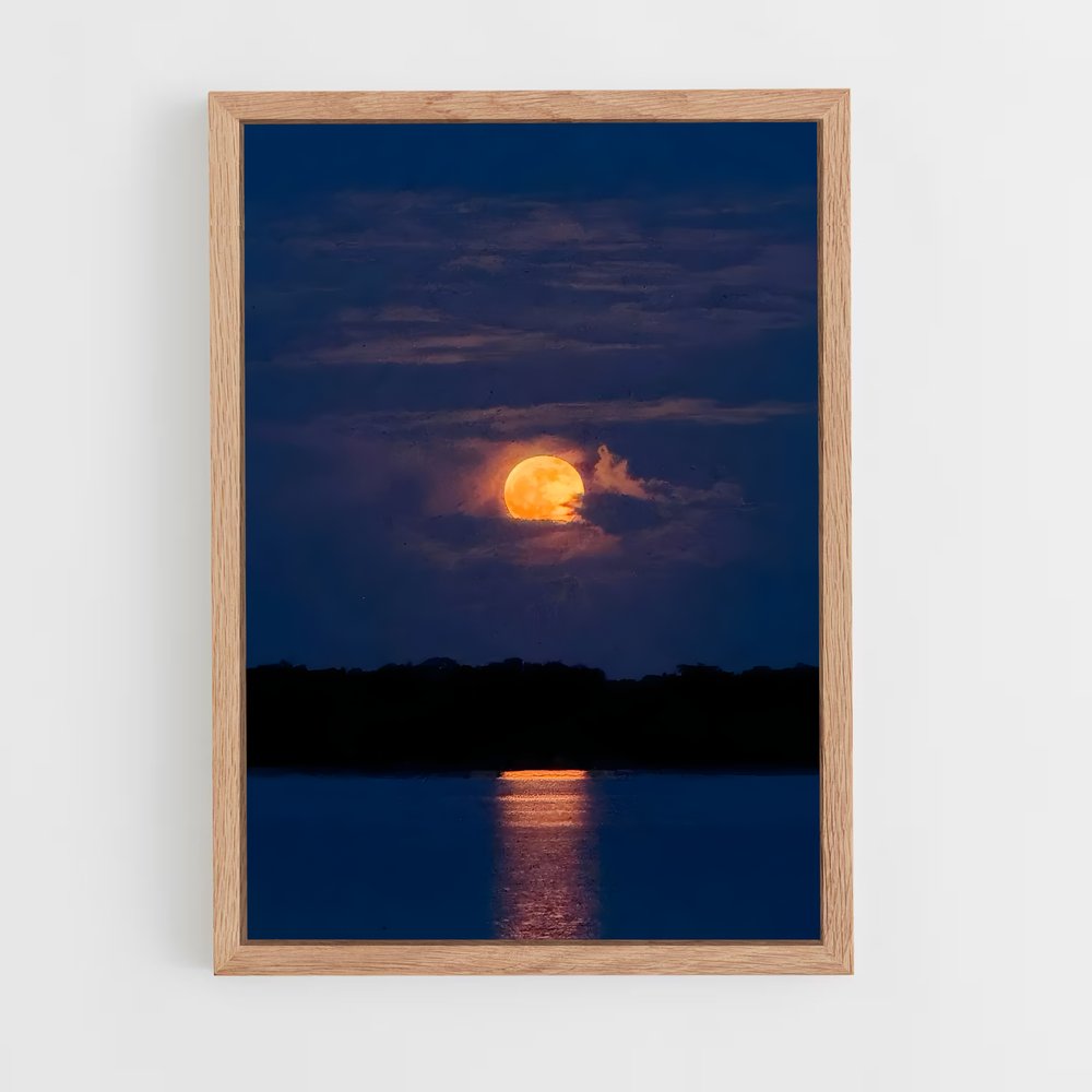 Poster Lune Radieuse – affiche Système solaire (vue 4)