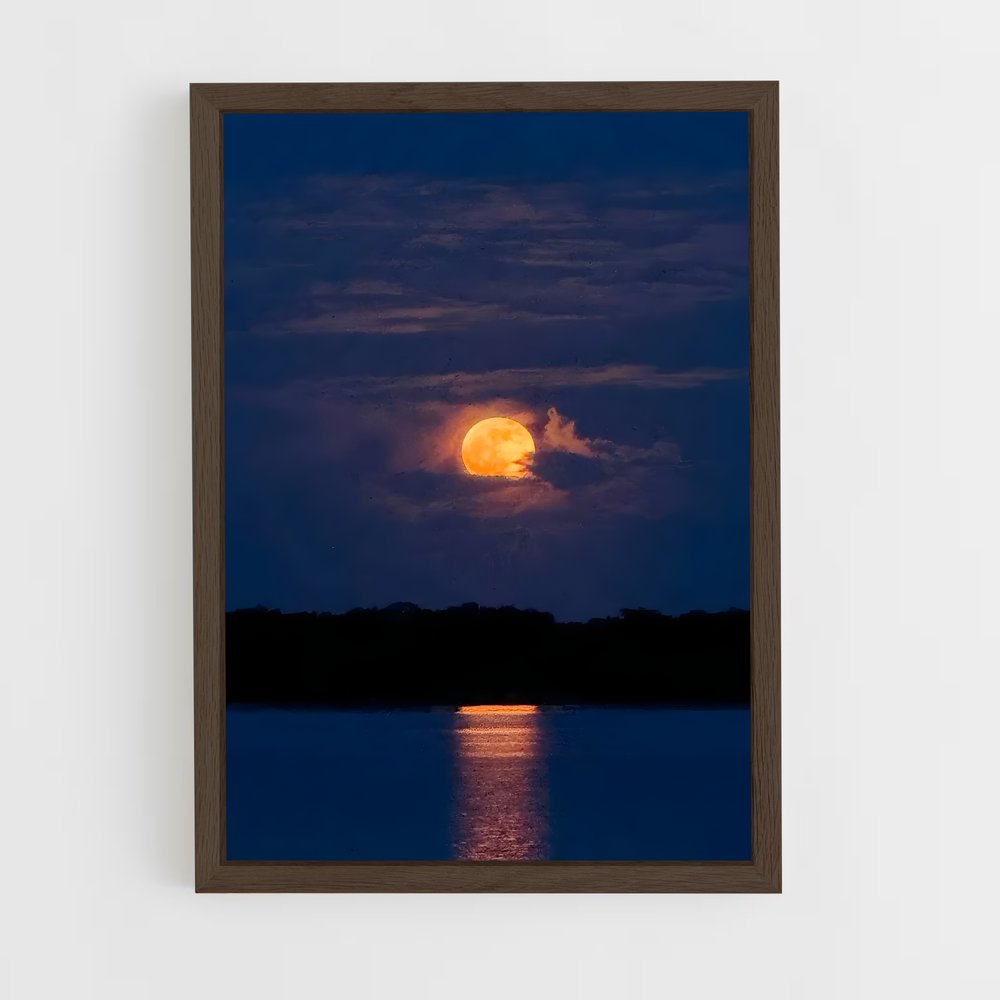Poster Lune Radieuse – affiche Système solaire (vue 5)