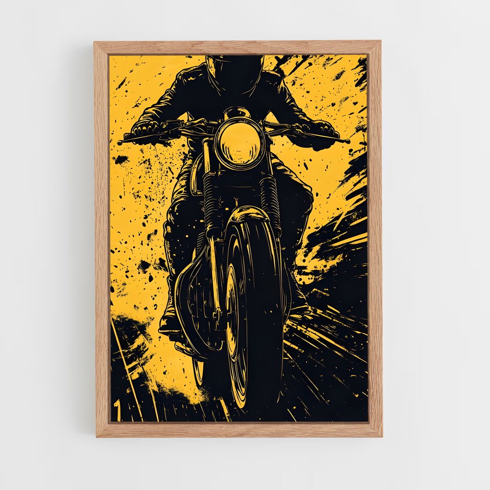 Poster Moto Jaune Passion (vue 4)