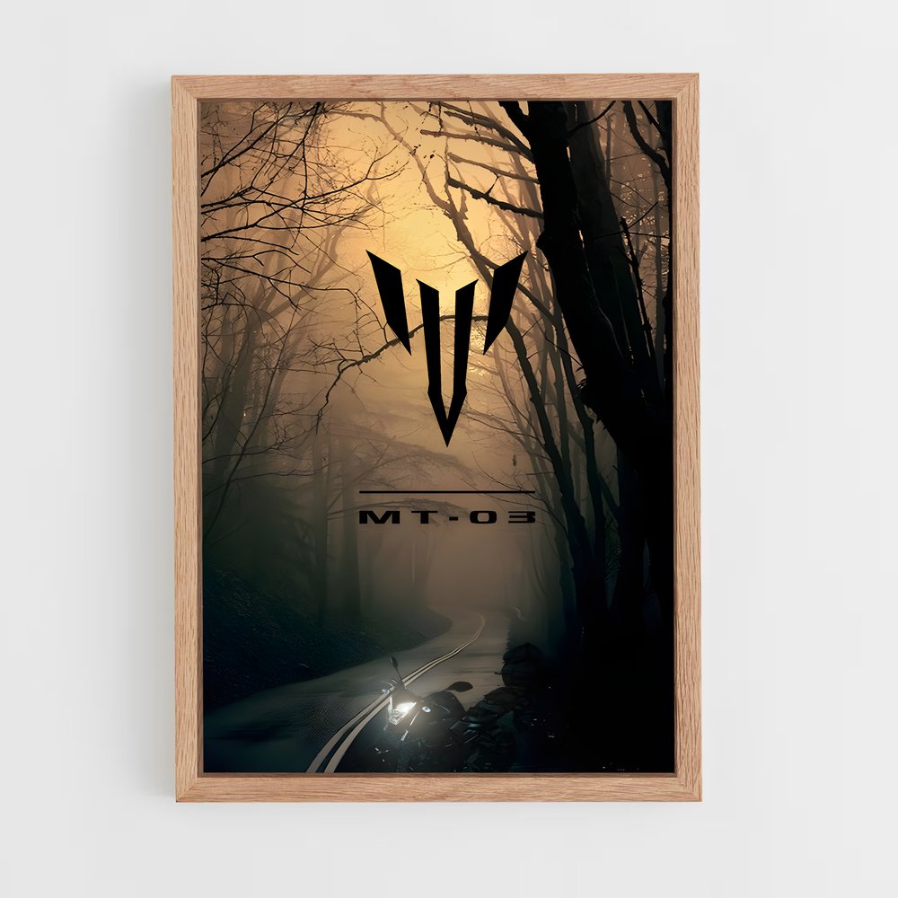 Poster Épuré Mt-03 – affiche Yamaha (vue 4)