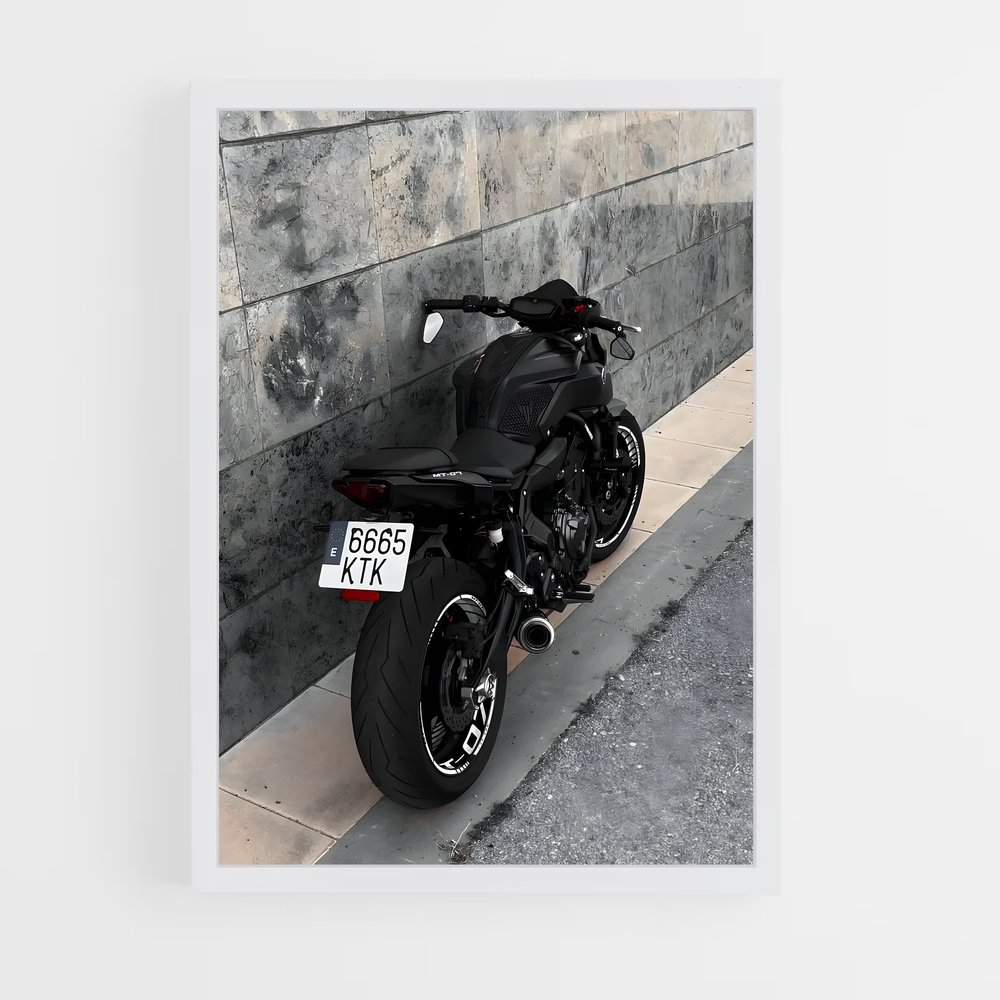 Poster MT-07 Éclatant – affiche Yamaha (vue 3)