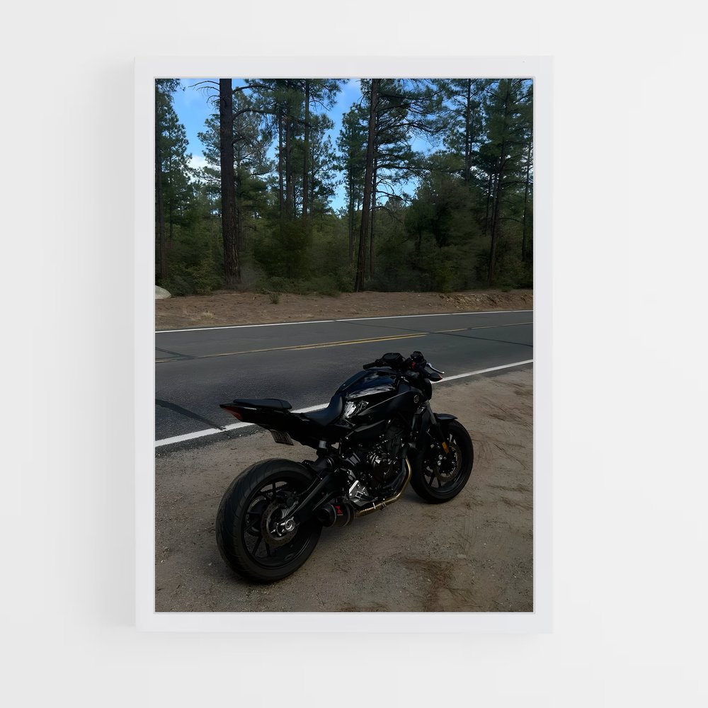 Poster Éclatant Mt-07 – affiche Yamaha (vue 3)
