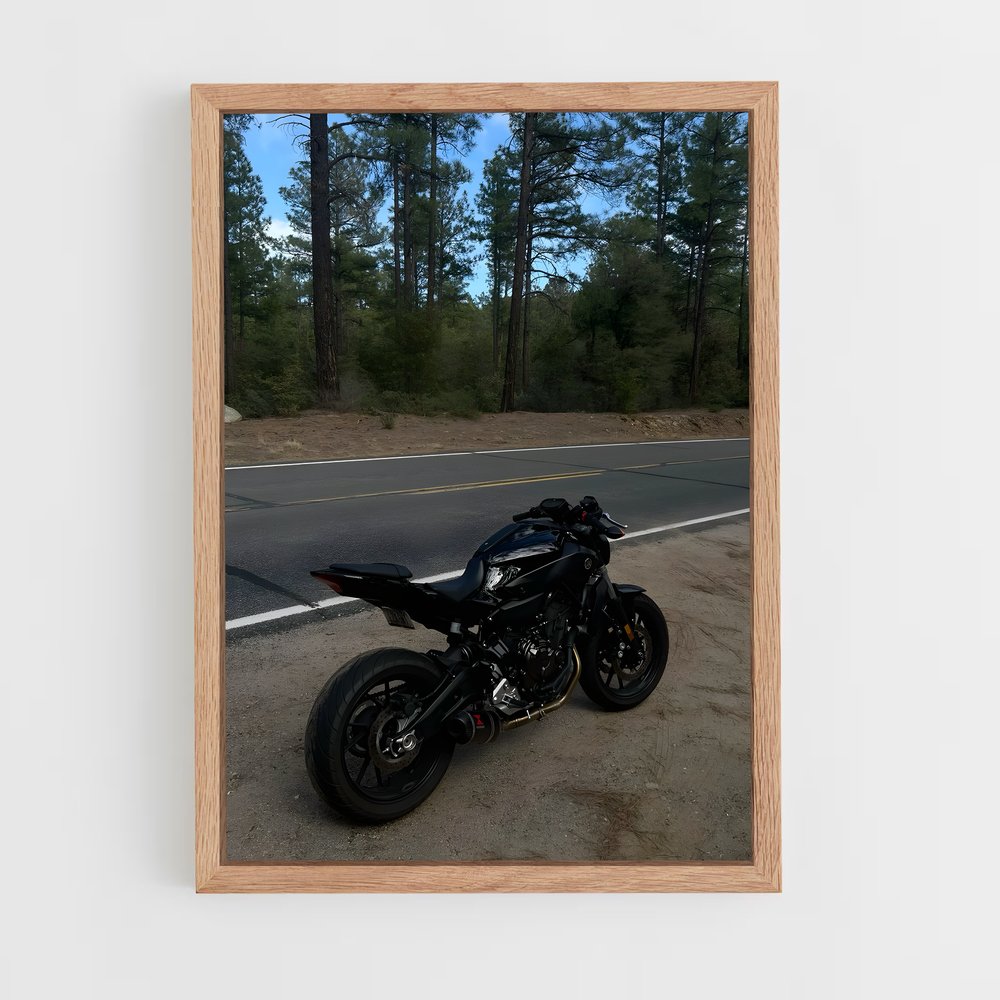 Poster Éclatant Mt-07 – affiche Yamaha (vue 4)