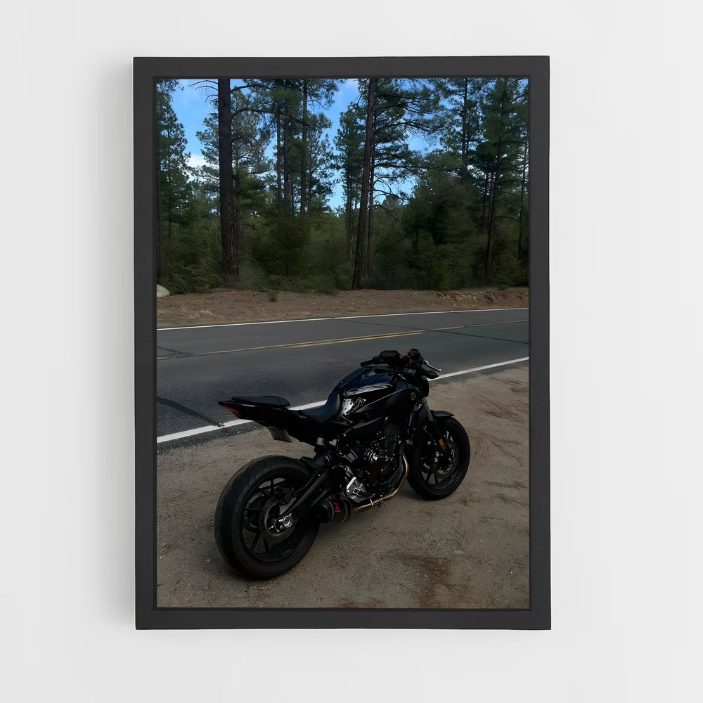Poster Éclatant Mt-07 – affiche Yamaha (vue 2)