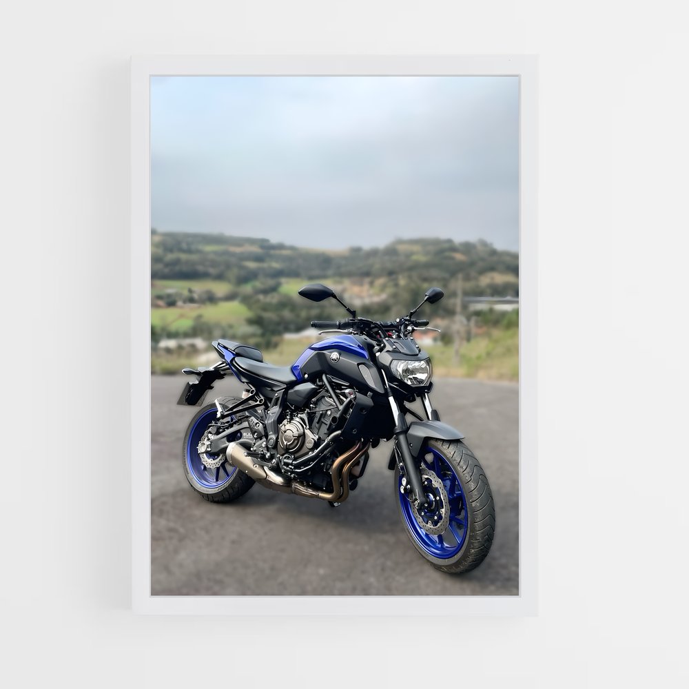 Poster Resplendissant Bécane Mt-07 – affiche Yamaha (vue 3)