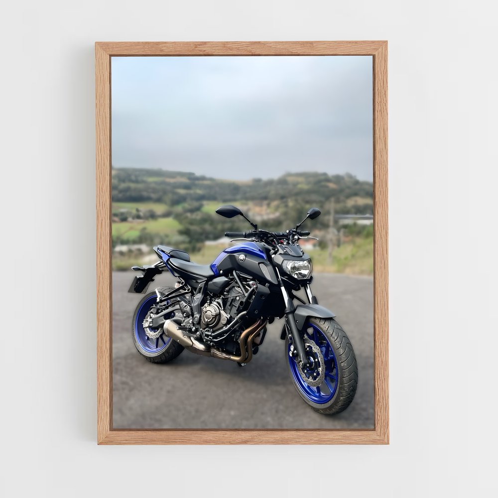 Poster Resplendissant Bécane Mt-07 – affiche Yamaha (vue 4)